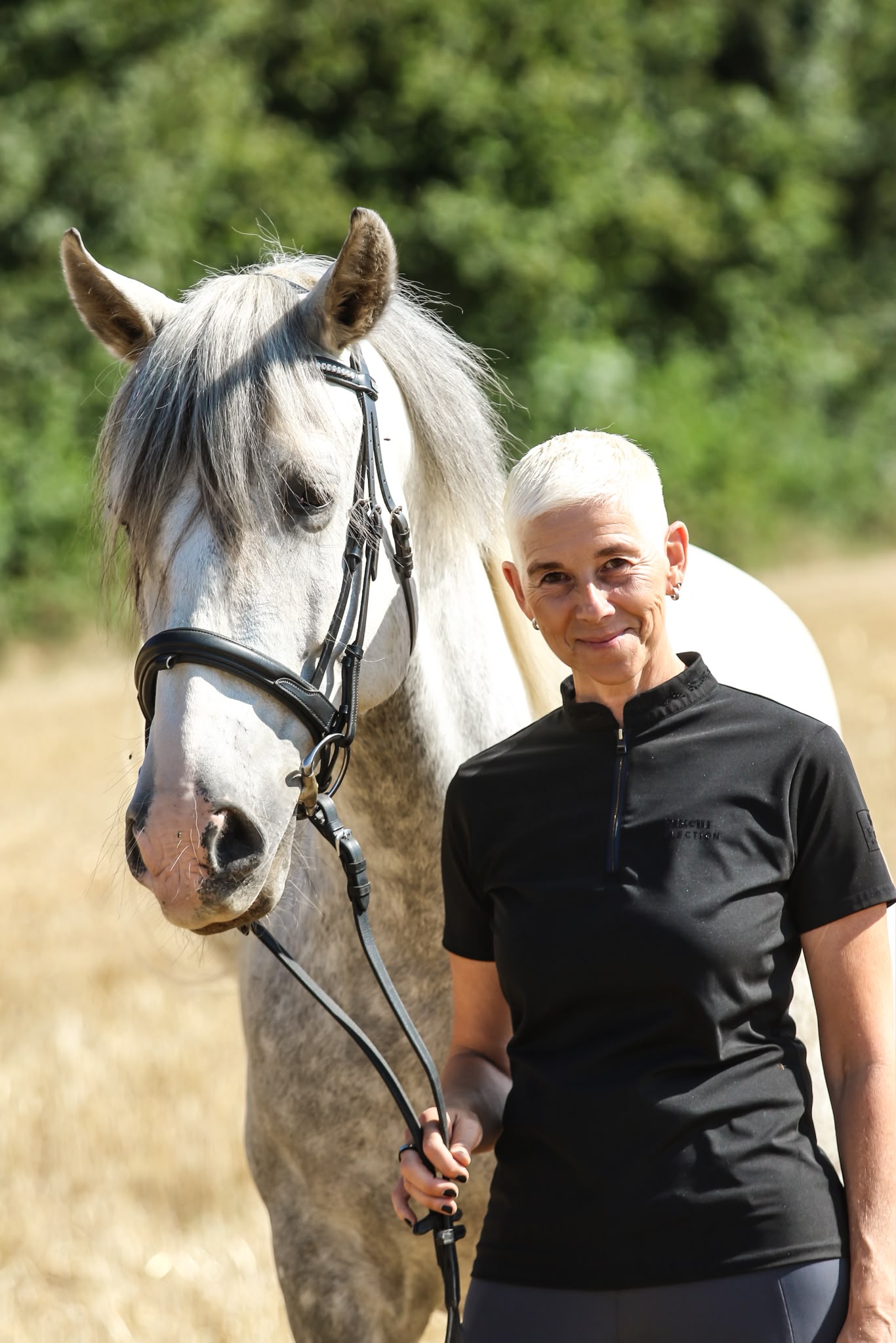 Sandra Heider mit Pferd